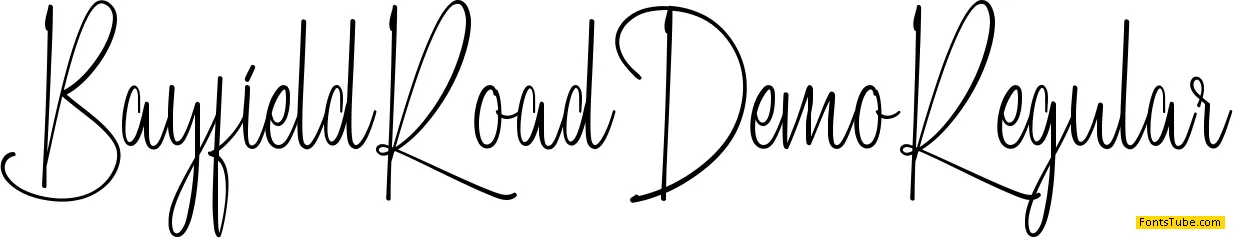 Bayfield Road Demo Font