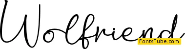 Wolfriend - Personal Use Font