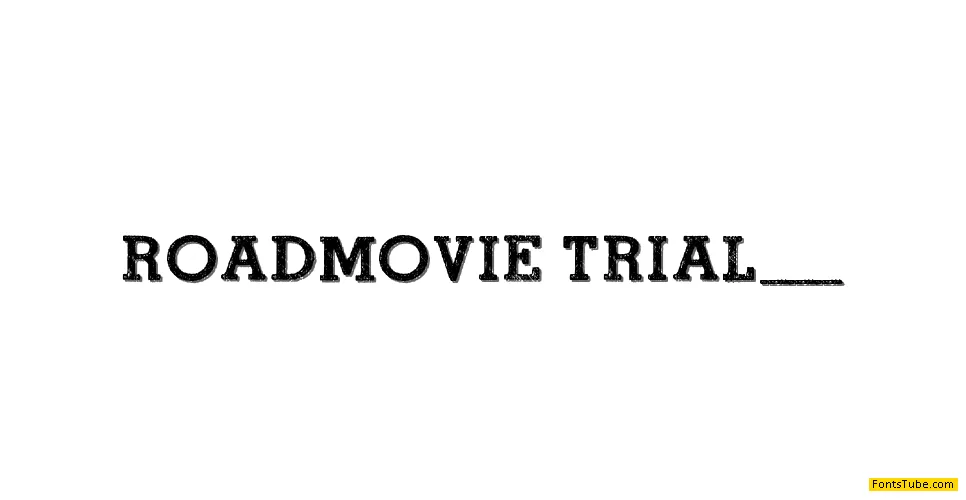 ROAD MOVIE Font