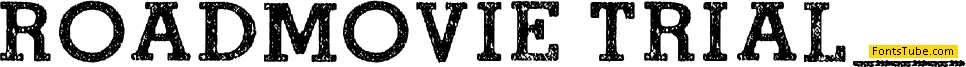 ROAD MOVIE Font