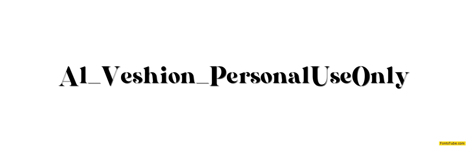 Al_Veshion_PersonalUseOnly Font