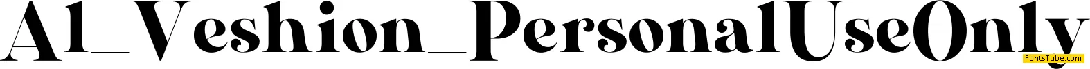 Al_Veshion_PersonalUseOnly Font
