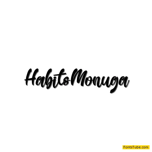 Habits Monuga Font