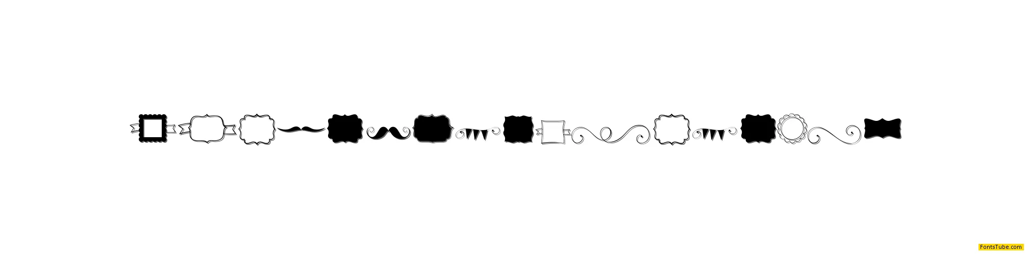 KG Flavor and Frames Font
