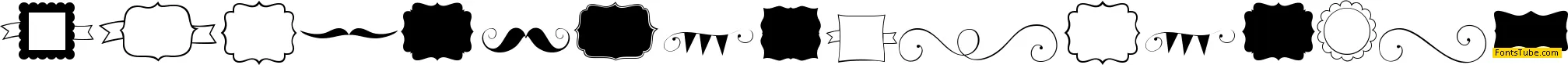 KG Flavor and Frames Font