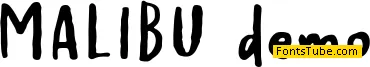 Malibu demo Font