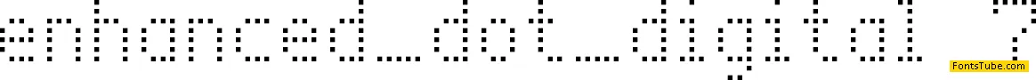 Enhanced Dot Digital-7 Font