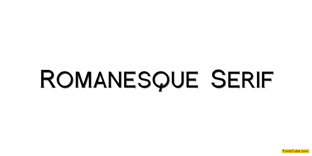 Romanesque Serif Font