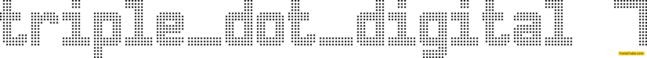Triple Dot Digital-7 Font