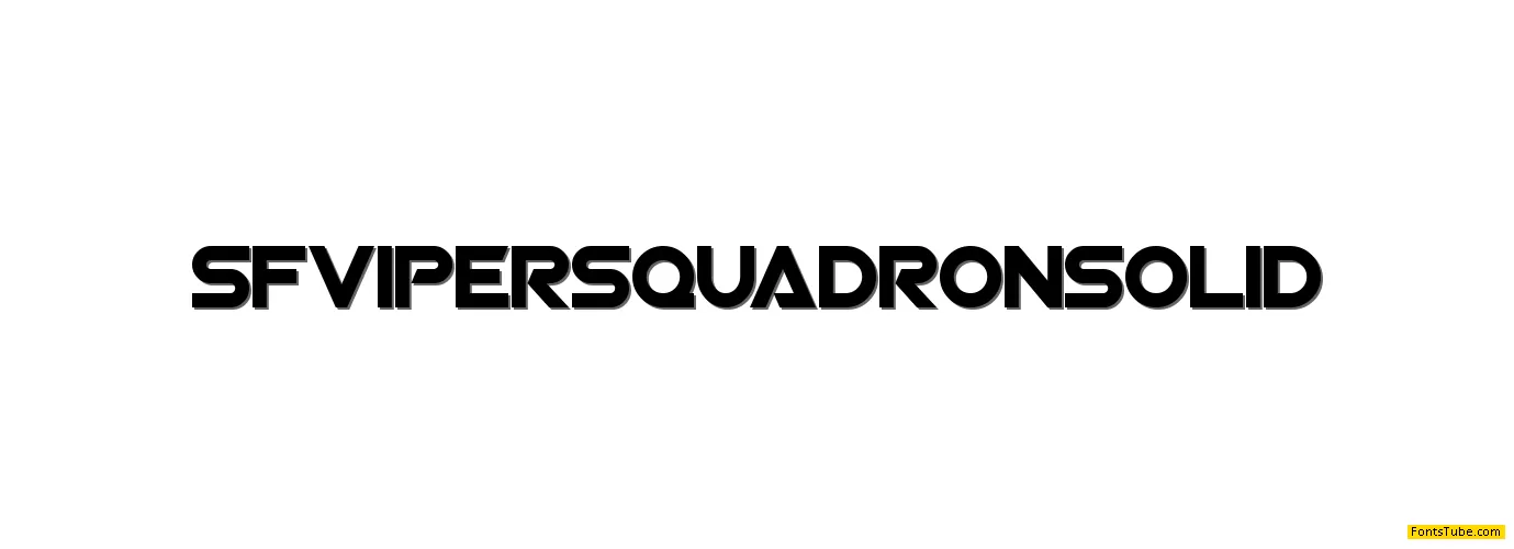 SF Viper Squadron Font Family