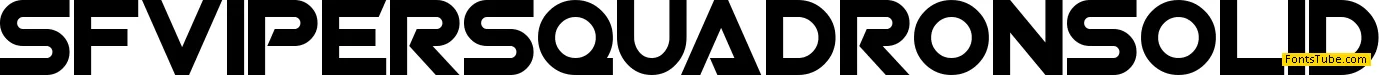 SF Viper Squadron Font Family