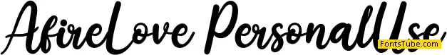 Afire Love Font