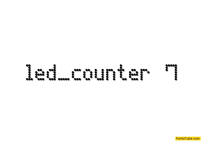 LED Counter 7 Font Family