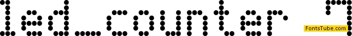 LED Counter 7 Font Family