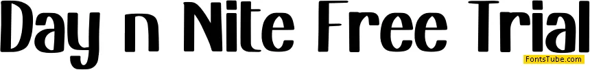 Day n Nite Free Trial Font