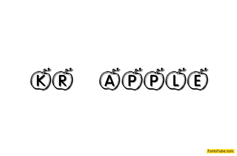 KR Apple Font