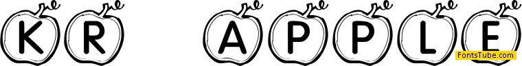 KR Apple Font