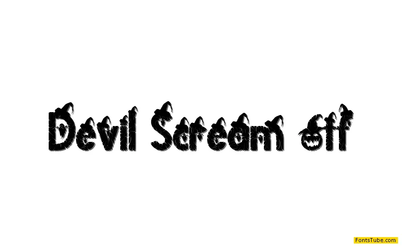 Devil Scream Font