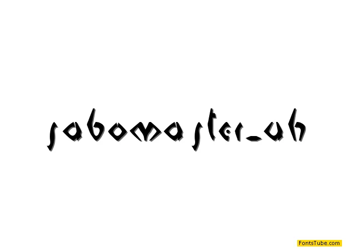 Sabomaster-Uh! Font