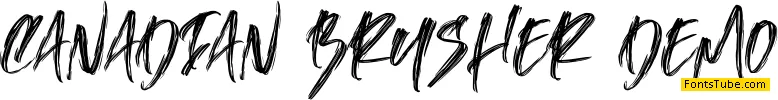 Canadian Brusher Font