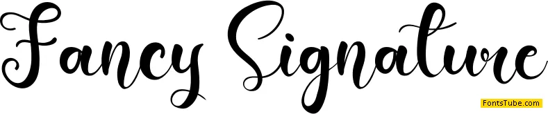 Fancy Signature Font