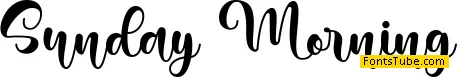 Sunday Morning Font