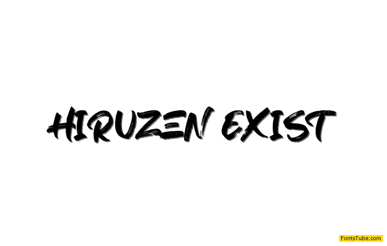 Hiruzen Exist Font