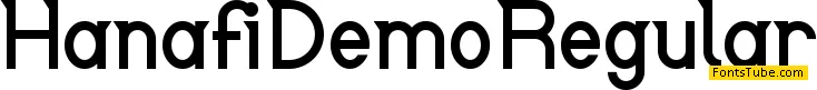 Hanafi Demo Font