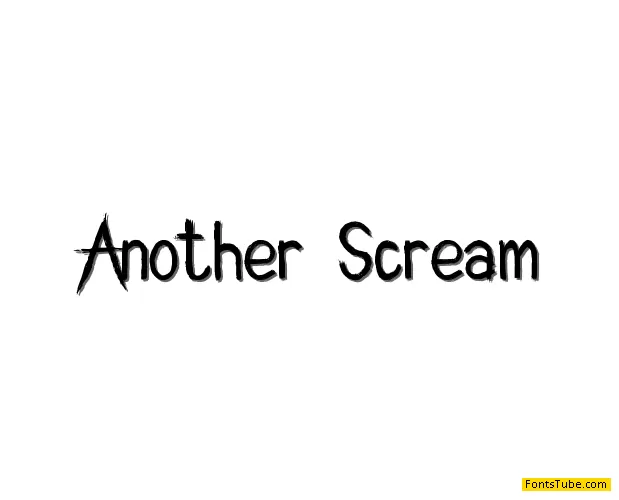 AnotherScream Font