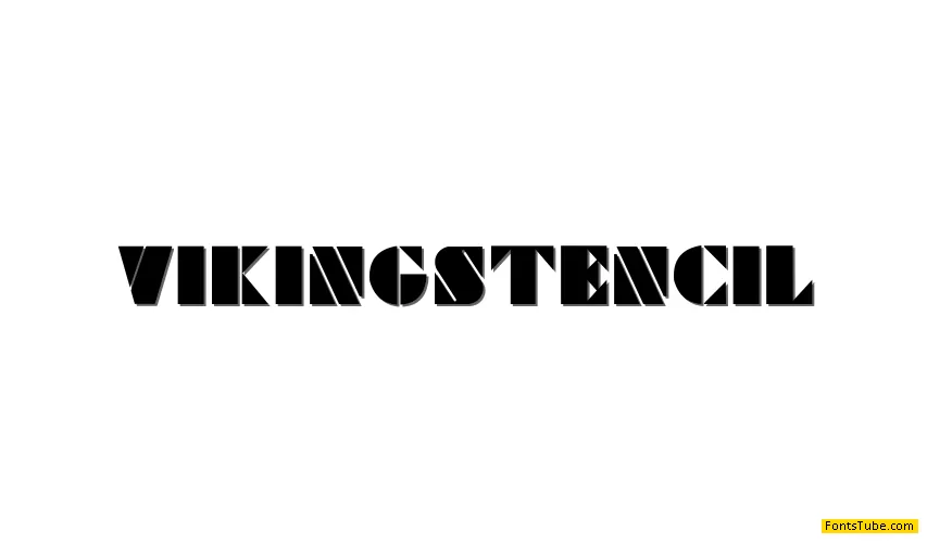 Viking Stencil Font