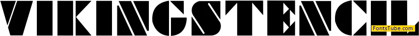 Viking Stencil Font