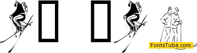 KR Ski Font
