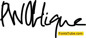 PWOblique Font