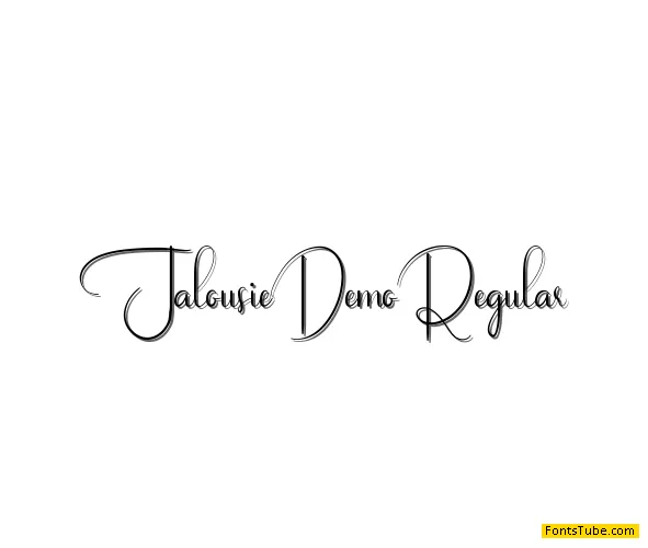 Jalousie Demo Font