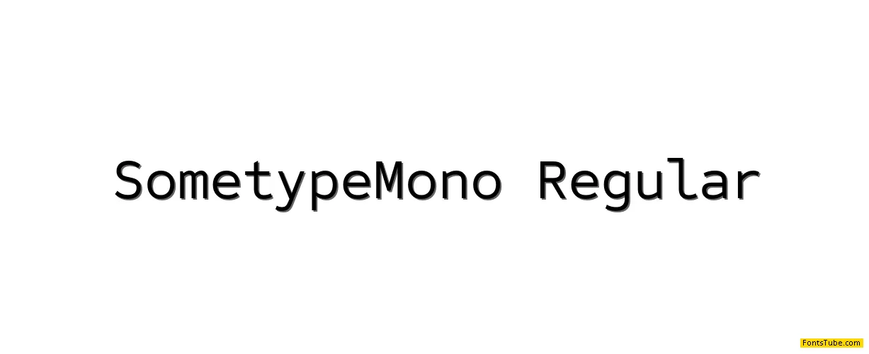 Sometype Mono Font Family