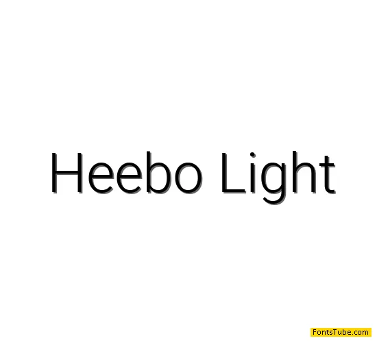 Heebo Font Family