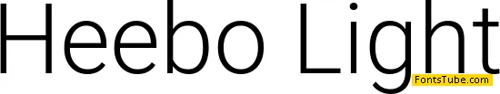 Heebo Font Family