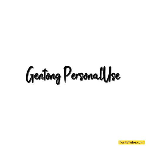 Gentong Font