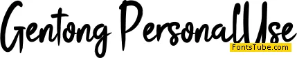 Gentong Font