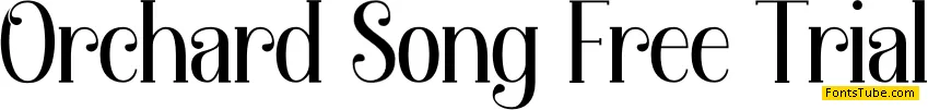 Orchard Song Free Trial Font