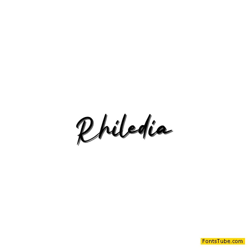 Rhiledia - Personal Use Font