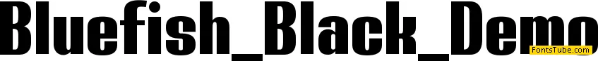 Bluefish Black Demo Font Family