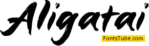 Aligatai Font