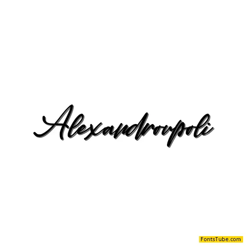Alexandroupoli Font