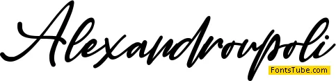 Alexandroupoli Font