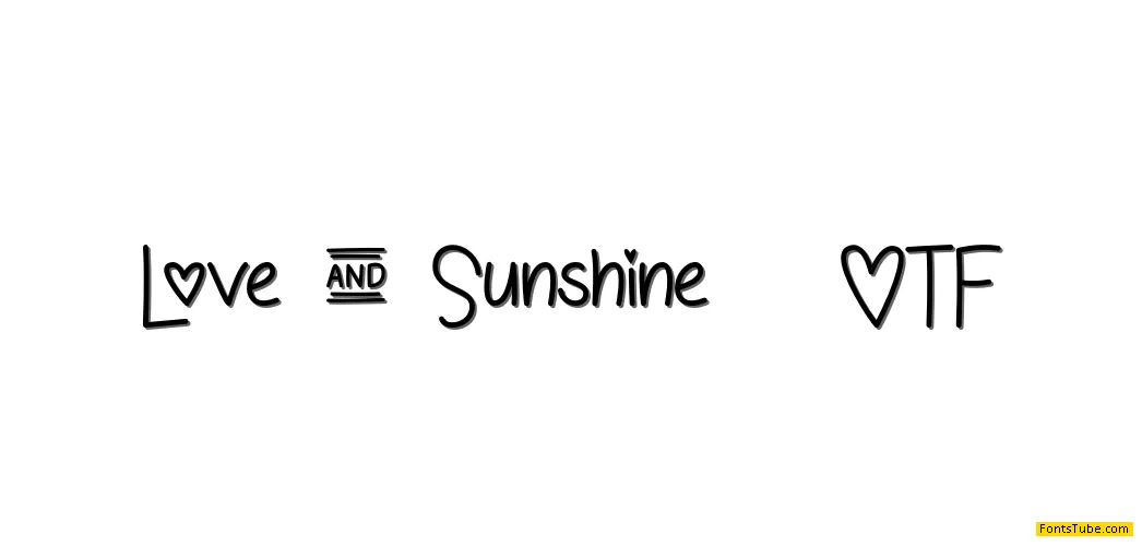 Love and Sunshine Font