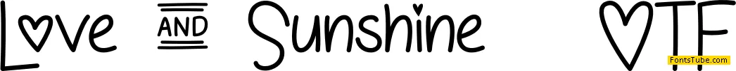 Love and Sunshine Font