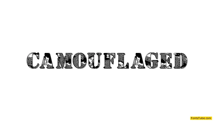 Camouflage Font Family