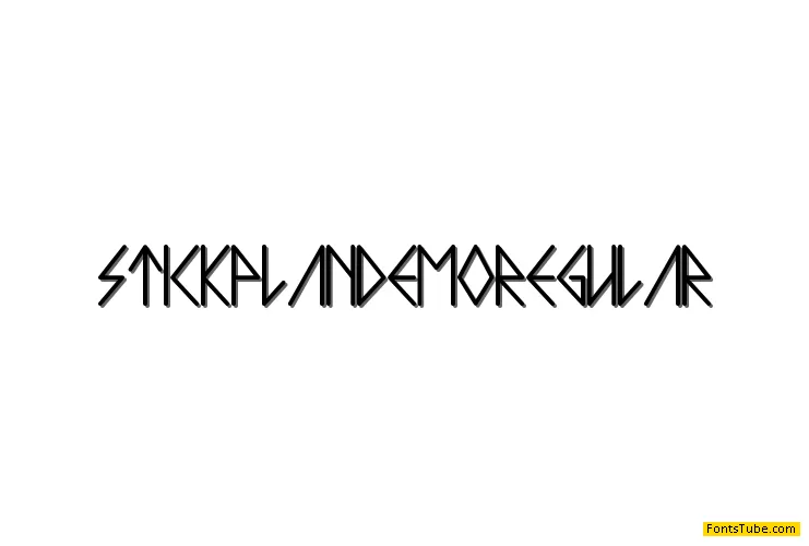 Stickplan Demo Font