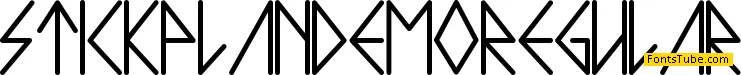 Stickplan Demo Font